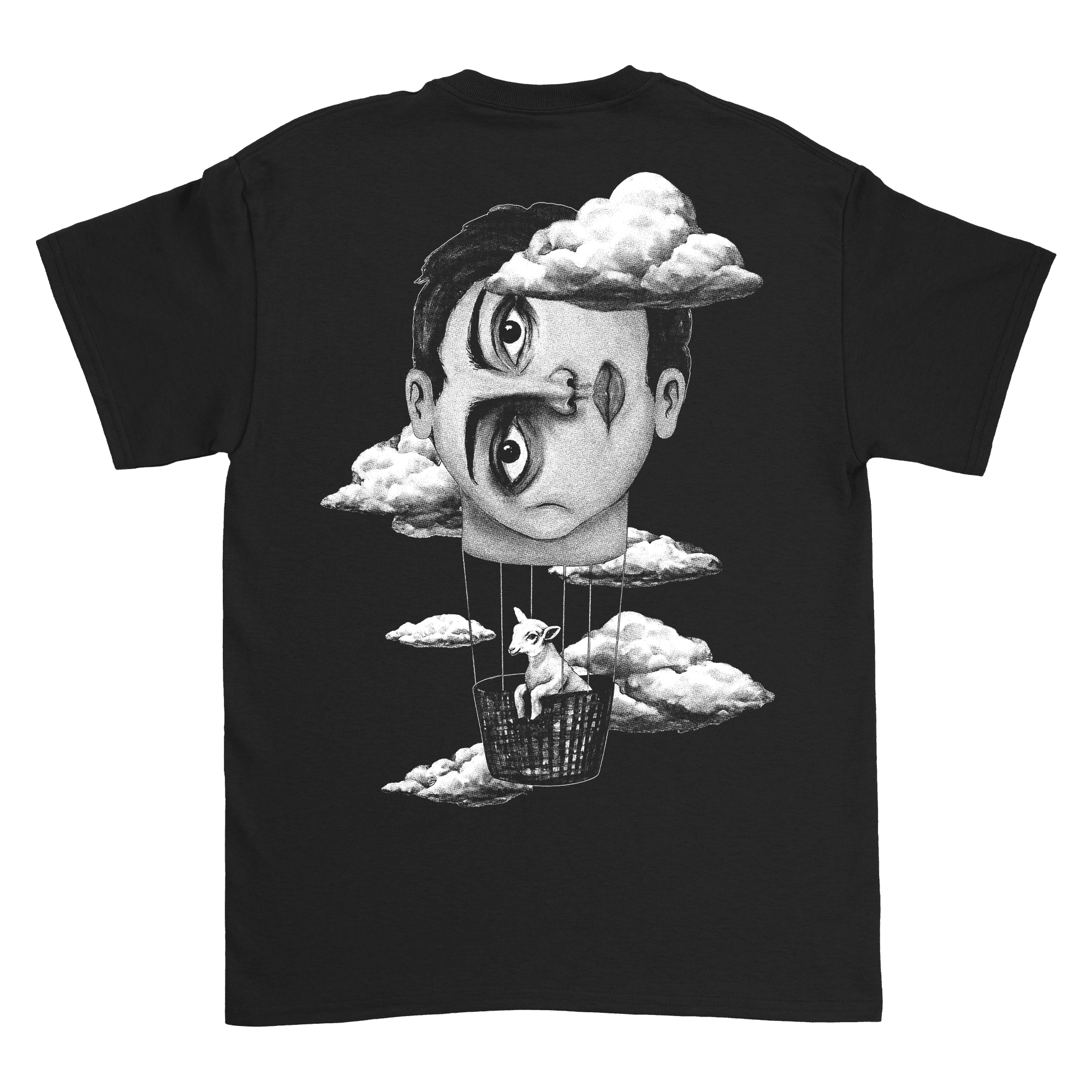 clouds tee - black