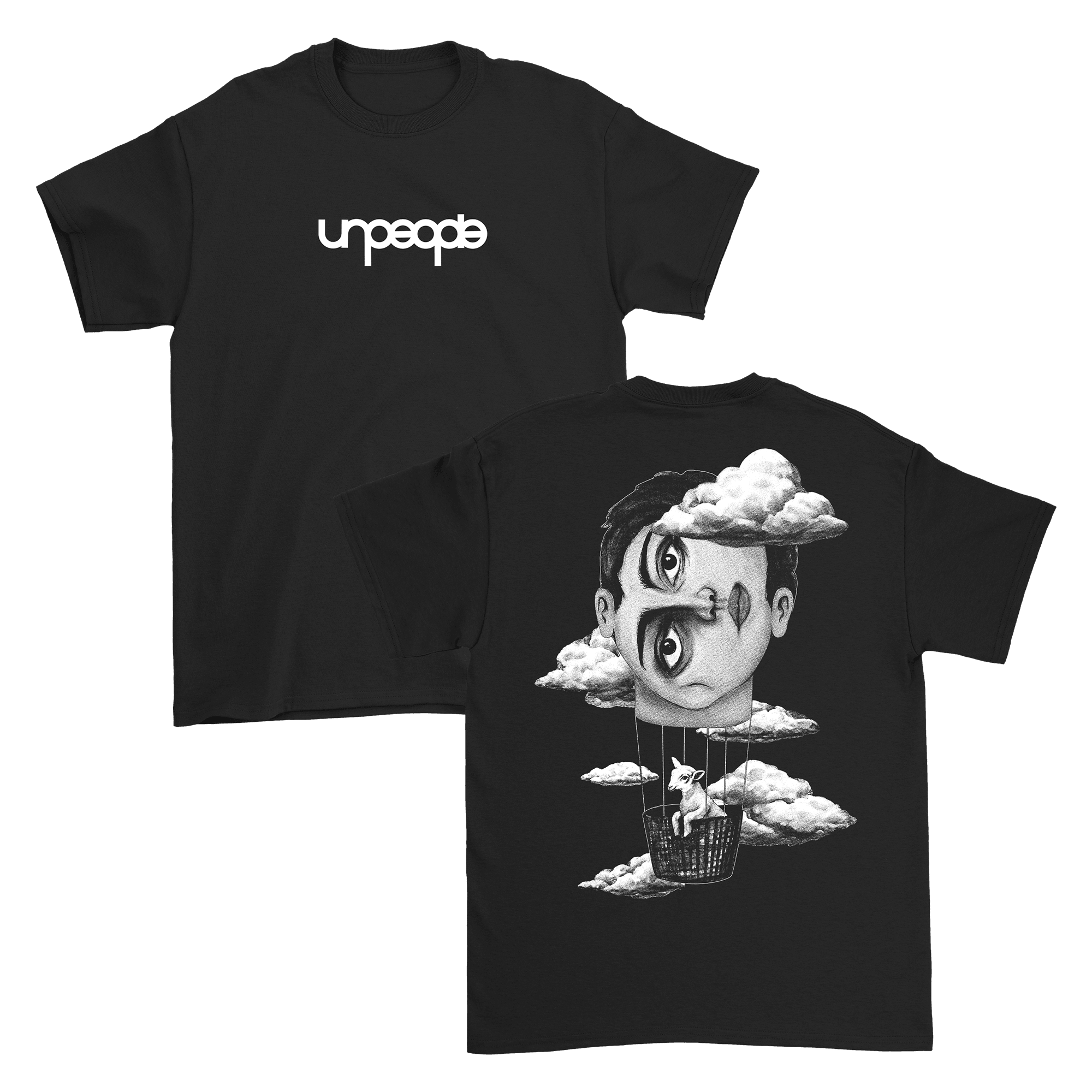 clouds tee - black